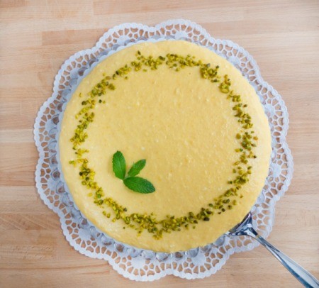 sour cream mango cake