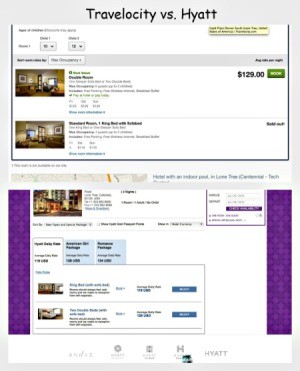 screen shots of hotel info