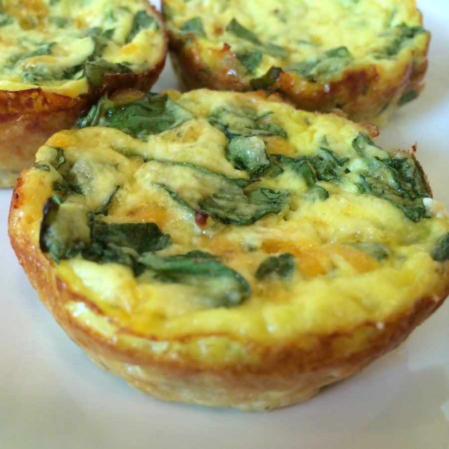 Muffin Tin Spinach Frittatas ThriftyFun