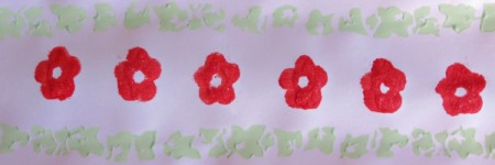 adding red flowers