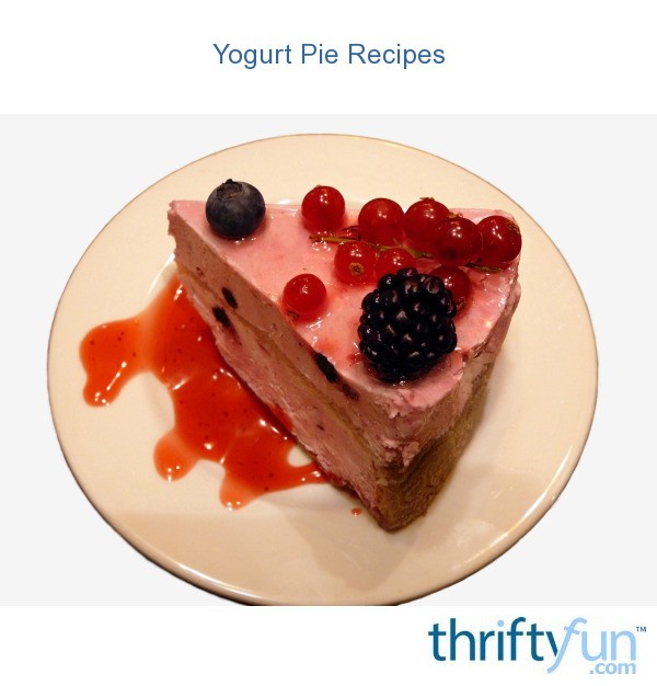 Yogurt Pie Recipes ThriftyFun