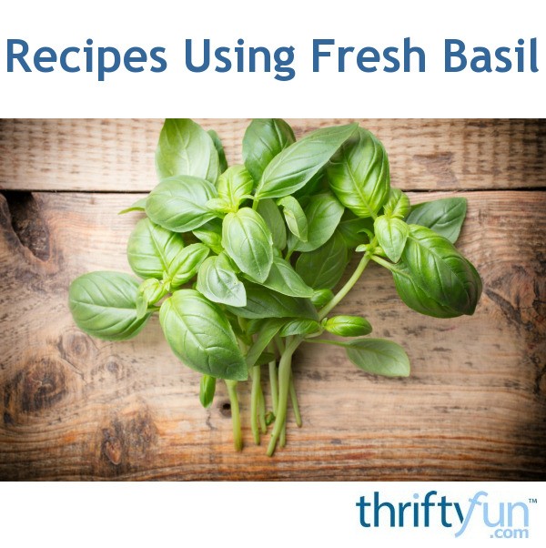 Recipes Using Fresh Basil ThriftyFun