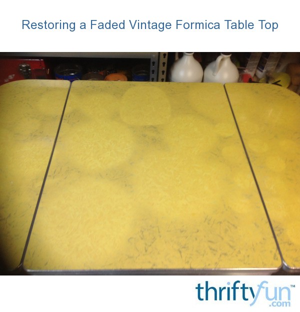 Restoring A Faded Vintage Formica Table Top Thriftyfun