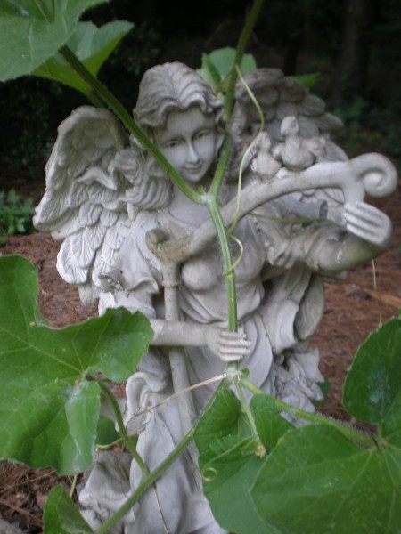 full view of angel statue