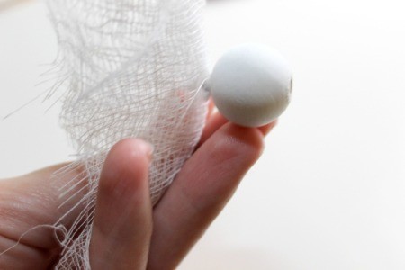 glue chenille stick into bead hole