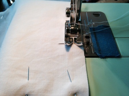 stitching the pillow form