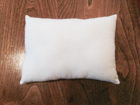 finished pillow form