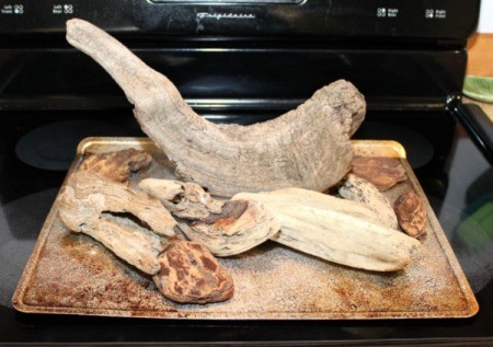 wood on cookie sheet