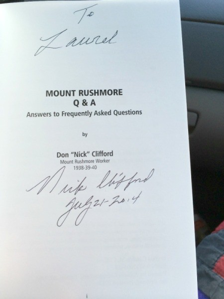 autographed book