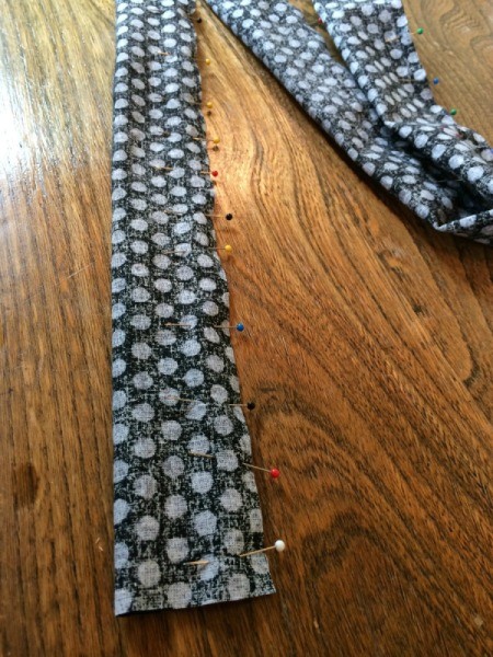 pin fabric together