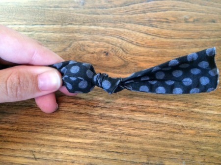 knot fabric and insert bead