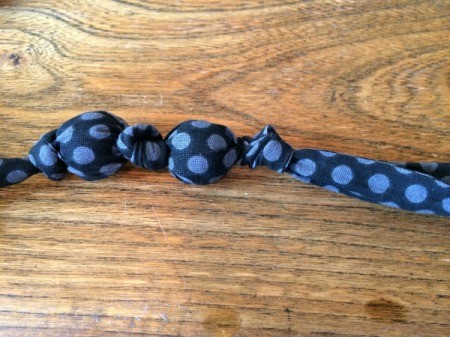 insert another bead and knot