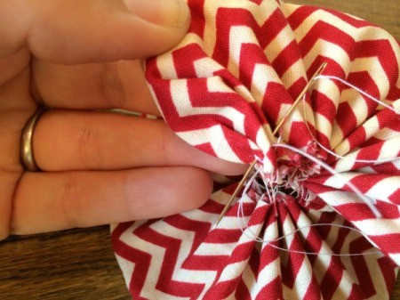 stitch ends together