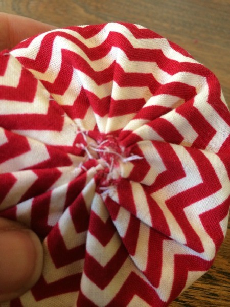 stitch to hold shape