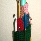 crochet hook storage tower