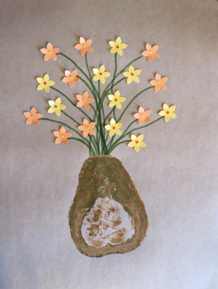 adding gems to flower centers