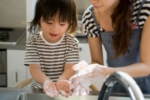 Mom Teaching Child Personal Hygiene