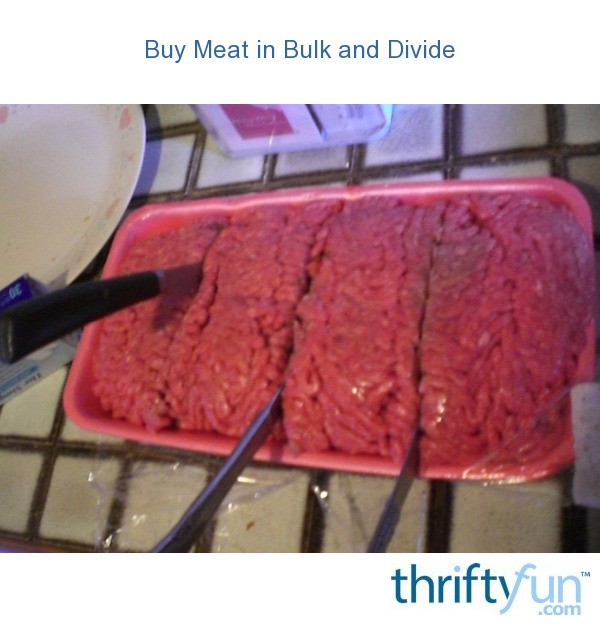 Buy Meat in Bulk and Divide ThriftyFun
