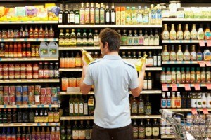 Man Shopping for Oil