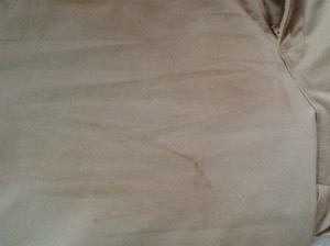stain on front of pants