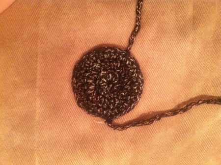Layered Circles Hair Piece - in process