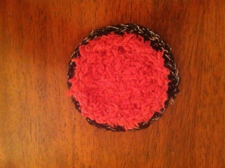 Layered Circles Hair Piece - in process