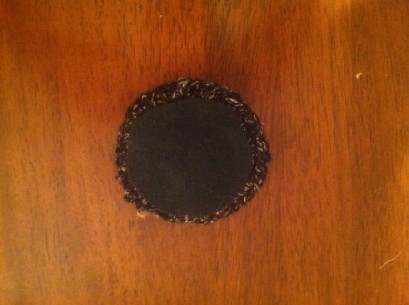 Layered Circles Hair Piece - in process