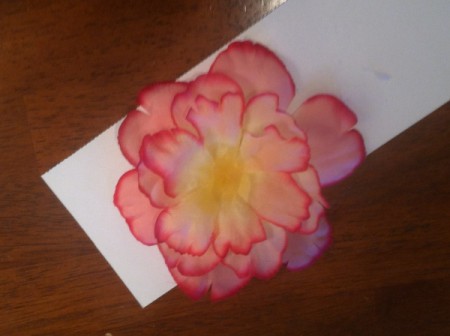 Homemade Flower Barrette - stacking the flowers