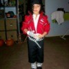 small boy dressed as Michael