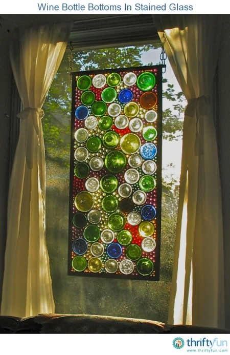 stained glass hanging in window