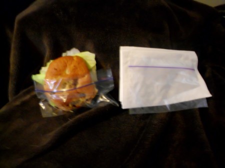 Snack Plastic Bag as Sandwich Pocket