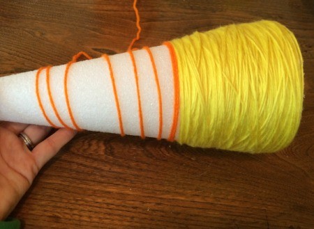 wrap orange yarn 2