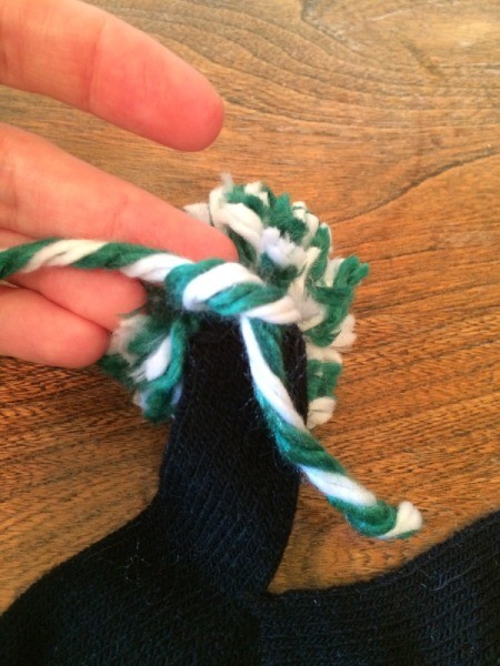 tie ends into knot