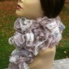 finished scarf on mannequin