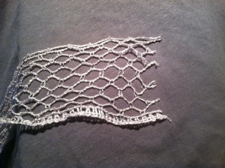 section of sashay yarn