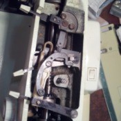inside of sewing machine