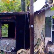 burned house