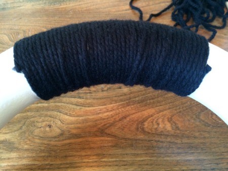 wrap with black yarn 4