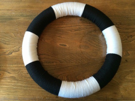 wrapped sections of wreath 7