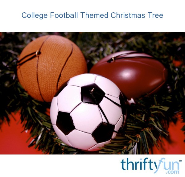 College Football Themed Christmas Tree ThriftyFun