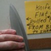 Using a belt to sharpen a knife edge