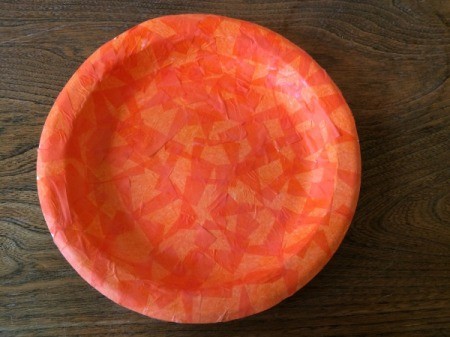 tissue covered plate