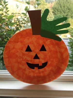 Paper Plate Jack-O-Lantern