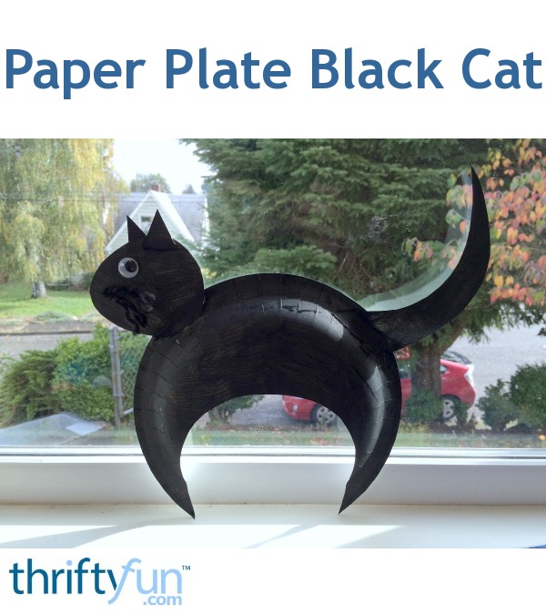 Paper Plate Black Cat ThriftyFun