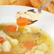 bowl of chicken soup