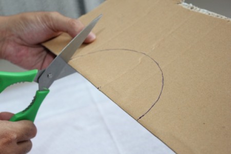 cutting out semicircle