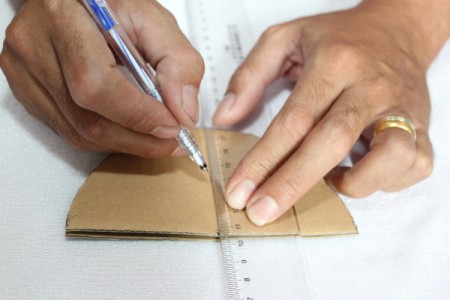 finding center (top to bottom) of semicircle