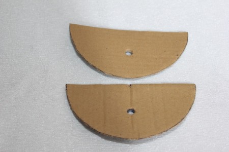 finished cardboard parts