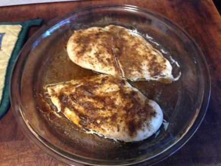 Chicken Tortilla Soup - baked chicken