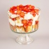 cake, strawberry, and cream trifle